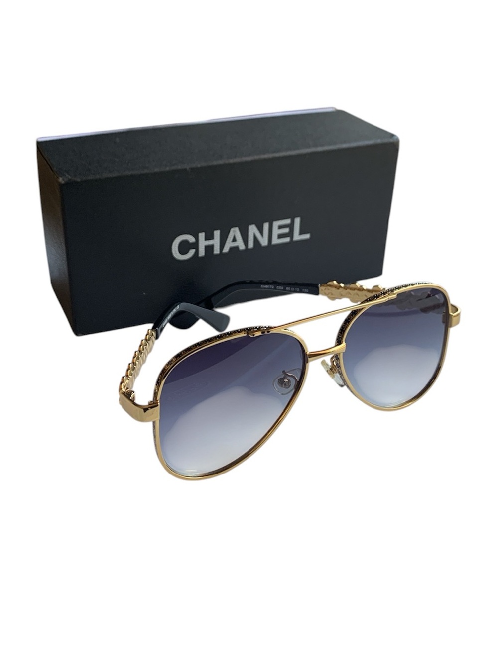 🆕 CC Gold Aviator Sunglasses | Gradient Lenses | Luxury Eyewear 🆕